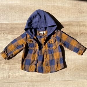 18-24mo hooded flannel